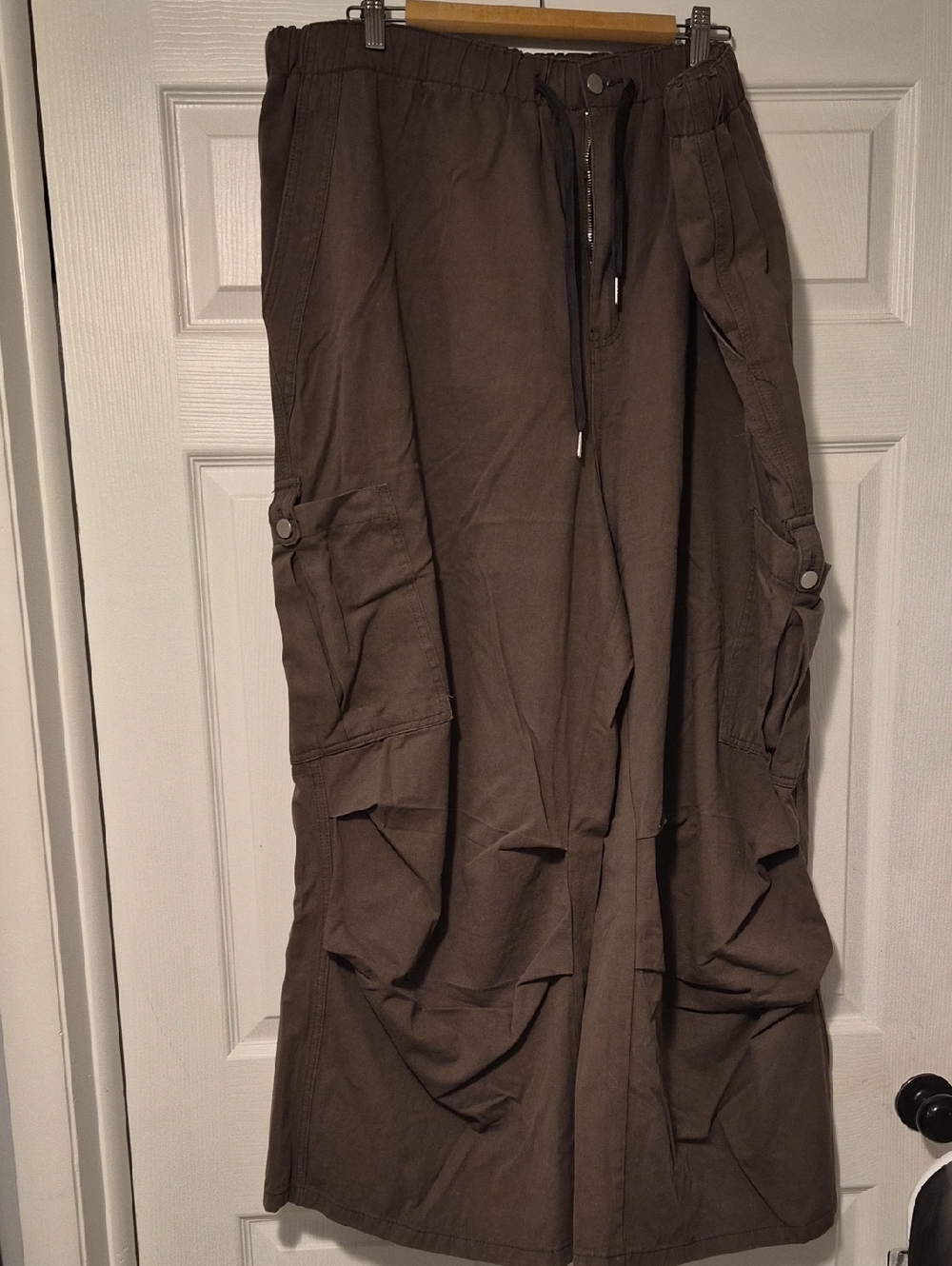 Brown Cargo Wide Leg